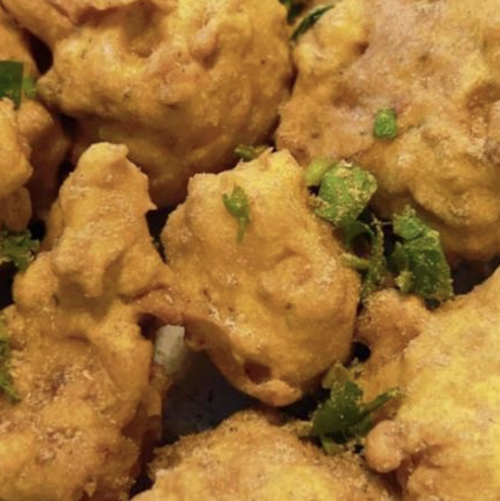 Cauliflower Pakora Indian Food Menu Dish served by Mont Everest Masala