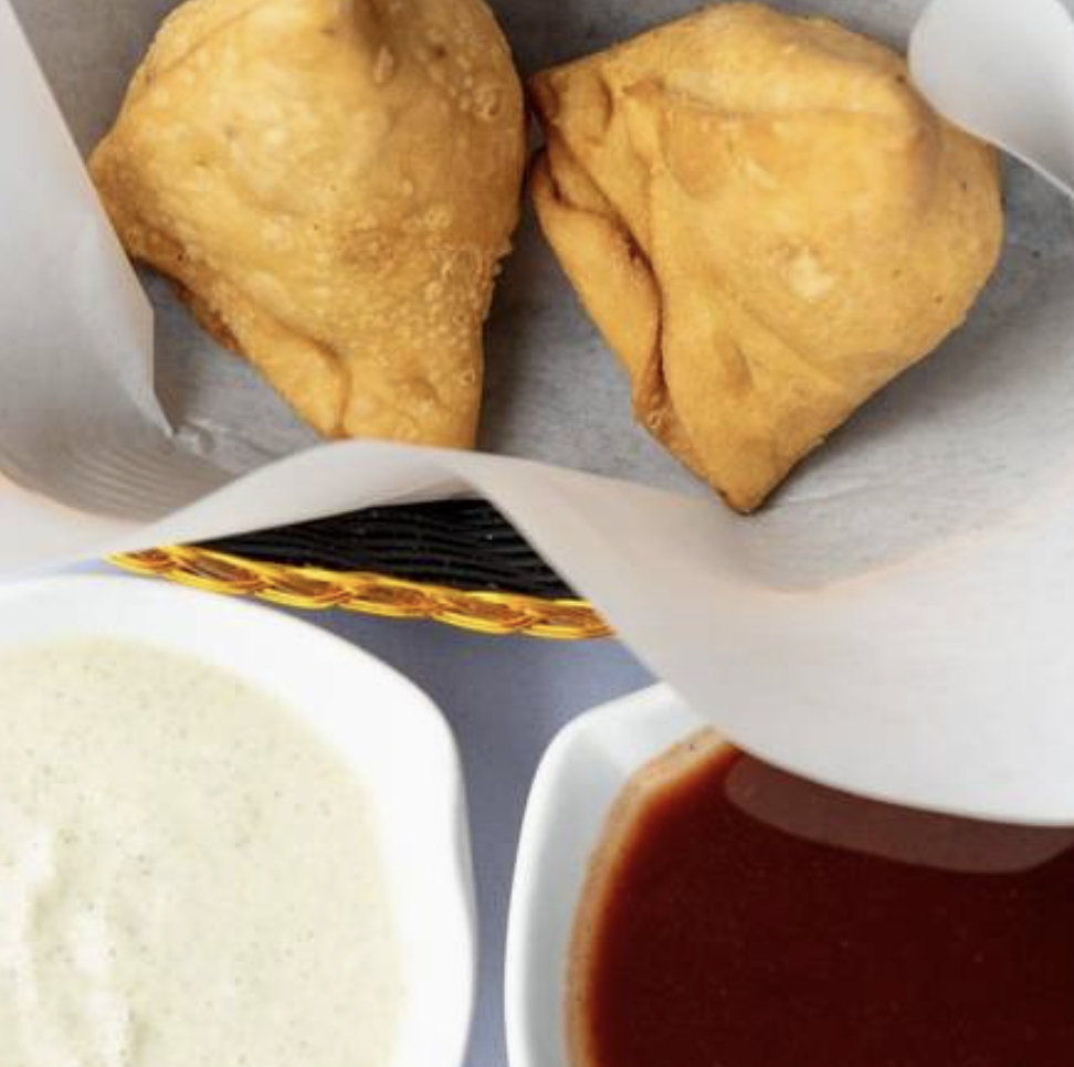 Vegetarian Samosa an Indian Dish served by Mont Everest Masala